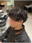 メンズマッシュ×波巻きパーマ