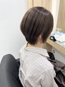 クシュ 本川越店(kusyu...) イメチェンホワイトブロンド外ハネボブ美髪ワイドバング韓国黒髪