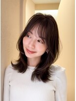 ルル 表参道(lulu.)&nbsp;ダークアッシュ  暗めカラー グレージュ　レイヤーカット