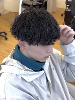 ビカム 名駅(become)&nbsp;【波巻きツイスパマッシュ】名古屋縦落ちメンズパーマ刈り上げ