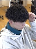 【波巻きツイスパマッシュ】名古屋縦落ちメンズパーマ刈り上げ