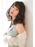 ミディアム厚めバング