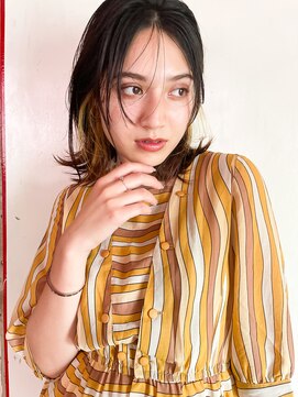 エミス バイ メルト 吉祥寺(emis by melt) 【堀惠】インナーカラーレイヤーカットミディアム吉祥寺20代30代
