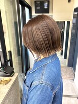 バッカ 横浜桜木町店(BACCA)&nbsp;肩上ボブ、外ハネスタイル