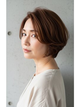 プラグ ヘアーデザイン 大名店(PLUG hair design) *ショートボブ/ショートヘア/脱白髪染め/白髪ぼかし/髪質改善