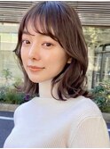クラゲヘアー/小顔に見せるヘア/ココアベージュ/表参道