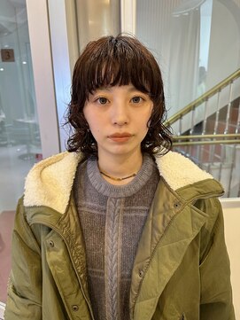 ボブパーマ/ウルフパーマ/レイヤーパーマ/オン眉/前髪パーマ