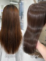 ハピネス 梅田茶屋町店(HAPPINESS)&nbsp;韓国風/レイヤーカット/顔周り/顔まわり/髪質改善/ベージュ