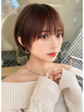 サンド 池袋 2nd(sand) ナチュラルマッシュショート/縮毛矯正/グレージュ/髪質改善