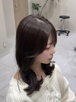 アッドバイケンジ(Add.. by KENJE)&nbsp;ミディアムレイヤー×顔周りカット×透明感カラー