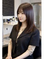 ミュー(MU)&nbsp;鎖骨下ミディアム×顔周りレイヤー×ベージュ
