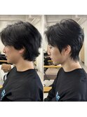 すっきりシルエットのメンズカット