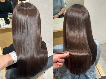 ソルア 上本町(solua)の写真/【上本町】大人女性の髪に◎当店こだわりの“高濃度水素”でパサつきをケアし、艶やかな美髪へ♪