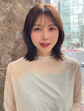 ポーチバイハニー オモテサンドウ(PORCH by HONEY omotesando) くびれミディ/レイヤーボブ/外はねボブ/ミルクティーベージュ1