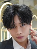 men's/センターパート/ニュアンスパーマ/韓国/原宿/0707