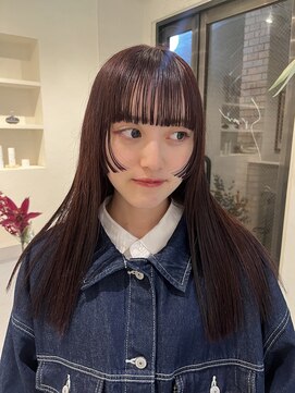 スロウ 代官山(Sraw) レイヤーカットロングレイヤーミディアムレイヤー顔まわりカット