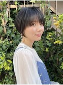 丸み美人ショートボブ【荒砂】前髪ありなし/30代40代50代/表参道