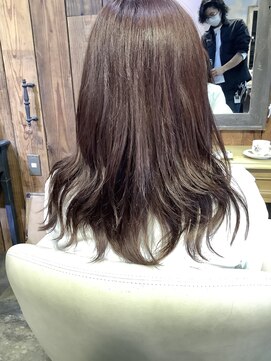美容室 フィックス ツヤサラ暖色カラー
