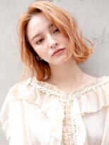 ラフィス ヘアーピュール 梅田茶屋町店(La fith hair pur)  【La fith】ピンクベージュ×ミディアム