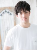 ≪mod's men≫ラフなニュアンスパーマ☆くせ毛ショートc