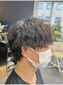 波巻きツイストスパイラルのマッシュウルフ