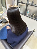 プリマ アンジュ 中目黒店(PRIMA ange) ３0代女性『髪質改善酸性ストレート』 グレージュカラー