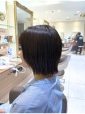伸ばしかけボブ×透明感カラー