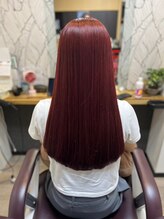 ヘアーカルチャー 小倉台店 HAIR CULTURE カラー＆トリートメント輝髪ロングストレート