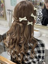 ヘアセット専門店 ナゴミ 渋谷店(nagomi) ミニリボンハーフアップ