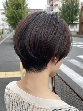 クローズ(cross-z) 大人可愛い20代30代40代黒髪前下がりショートボブ丸みショート◎