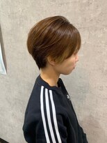 ヘアーワークス ボナ ウニクス店(HAIR WORKS bona) 大人ショートイメチェンレイヤーカットエモージュ長め前髪時