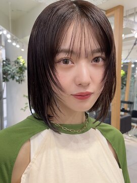 メゾンアクア 表参道(Maison ACQUA) イメチェンハッシュカット似合わせカットフルバング韓国ボブ前髪
