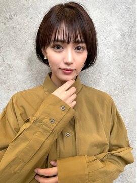 アンバー 池袋(amber) 切りっぱなしボブ/ハンサムショート/デザインカラー[池袋駅]