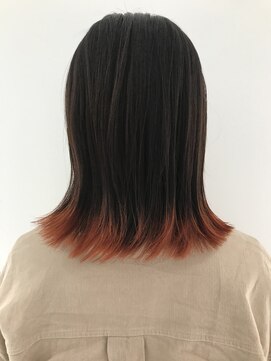 シラフ(SHIRAF) 【Yoshida】裾カラー×orange