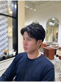 刈り上げセンターパート