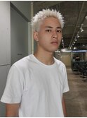 ホワイトカラースパイキーショート
