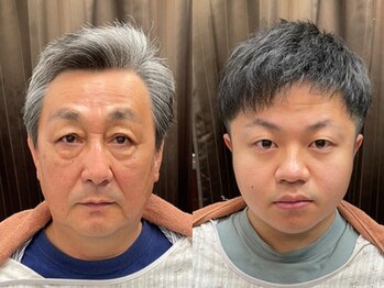 ヤスイ(YASUI)の写真/間仕切りありの半個室型の落ち着く空間◇大人男性の魅力を引き出す“上質な理容技術”を体験してください！