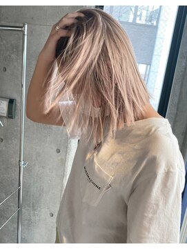 ムク 横浜店(muku) ミルクティーベージュダブルカラーケアブリーチインナーカラー