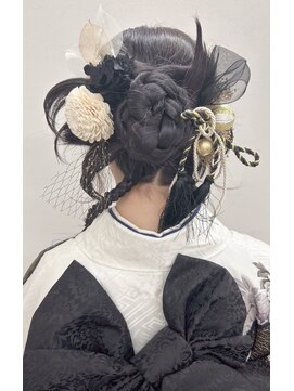 ブルーフェアリー(Blue Fairy) 【BLUEFAIRY】韓国風★カチモリ金箔ヘアアレンジ