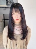 フェミニンロング似合わせカットメルティカラー_ba504941