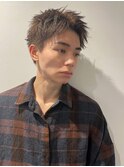 ニュアンスピンパーマ　アップバング　スパイキーショート