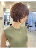 大人美人ショートボブハイライト髪質改善/天神大名