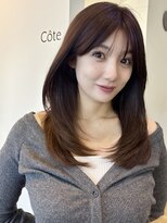 コート 表参道(Cote)&nbsp;美髪レイヤーカット/顔まわりレイヤー/くびれミディアムレイヤー