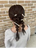 ヘアアレンジ/ヘアセット/結婚式/お呼ばれヘア/シニヨン