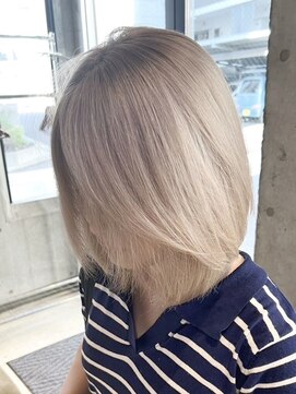 ムク 横浜店(muku) 横浜ダブルカラーミルクティーベージュカラーケアブリーチ韓国