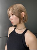韓国アイドル風ミニボブ タッセルボブ シースルーバング s629