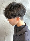 メンズマッシュシャドウパーマ群馬高崎眉毛韓国刈り上げ