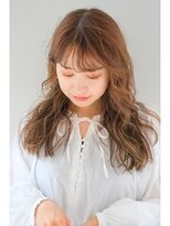 ガリカ シーム(Gallica/SEAM)&nbsp;テラコッタカラー 小顔ゆるふわロング　顔まわりレイヤー