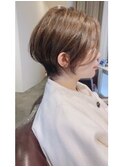 耳かけショートボブ/美シルエット/ママ/白髪染め/30代40代50代