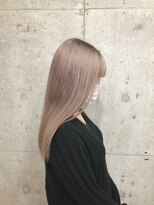 サクラ オモテサンドウ(SAKURA) ハイトーンピンクベージュ/ブリーチありダブルカラー/表参道